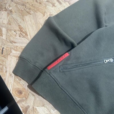 Prada Sport Cotton Hoodie With Nylon Hood | eBay UK