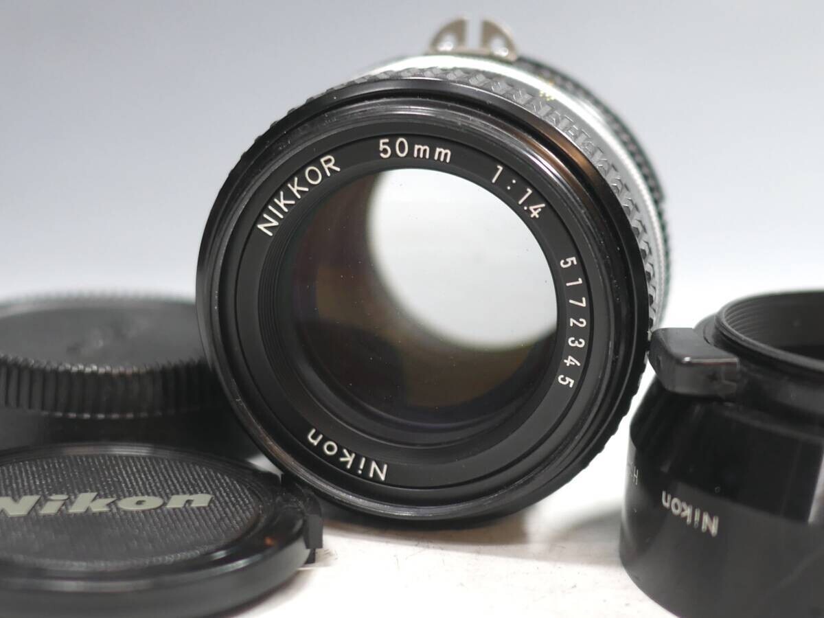 Nikon AI-S 50mm f/1.4 Manual Focus Lens Near Mint Tested from