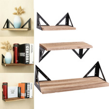 3x Klein Bücherregal Wand Deko Wandboard Holz Wandregal Vintage Schweberegal DHL