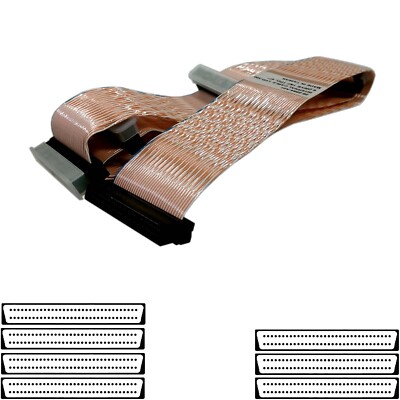 Cable SCSI Internal Flat Ribbon U320 LVDSE 68 Pin 7 Connector 47'' 29-0564-A