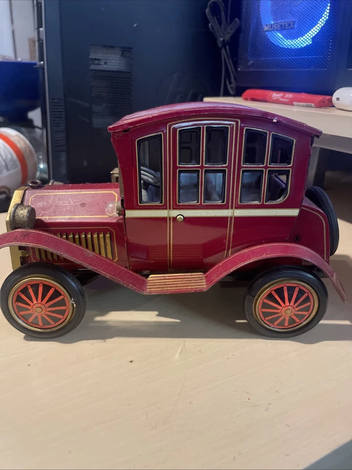 Coche Grand-Pa vintage años 60 a batería marca registrada "Y" Japón NO FUNCIONA Foto 3 de 4