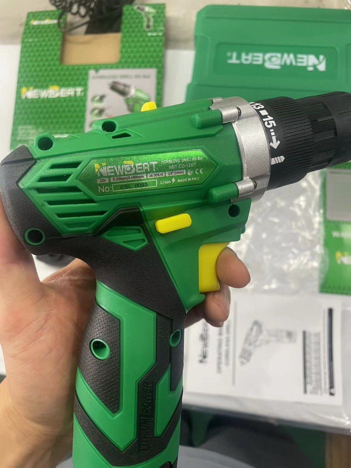 Portable 12V Cordless Drill Set with Charger & Accessories Kit for Home Repair