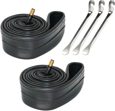 2er Pack Fahrradschlauch mit 3 Reifenlöffel Eisenreifenhebel, 12 ''14'' 16 ''18'' 20