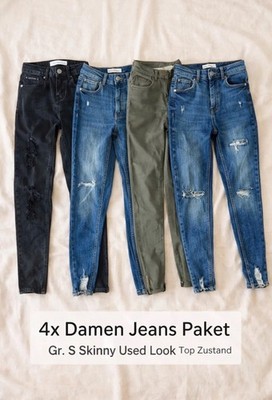  Jeans/Hosen Paket Denim Damen Teens Ripped Skinny Stretch Röhrenjeans 36/S NEU