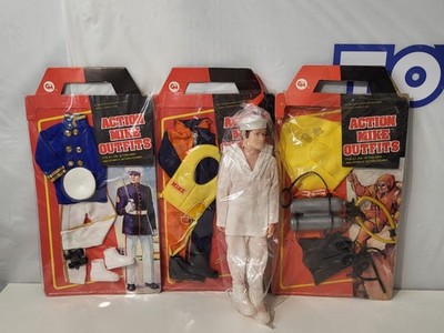 1970s Vintage Action Mike Figure With 3 Outfits Sealed New Old Stock 