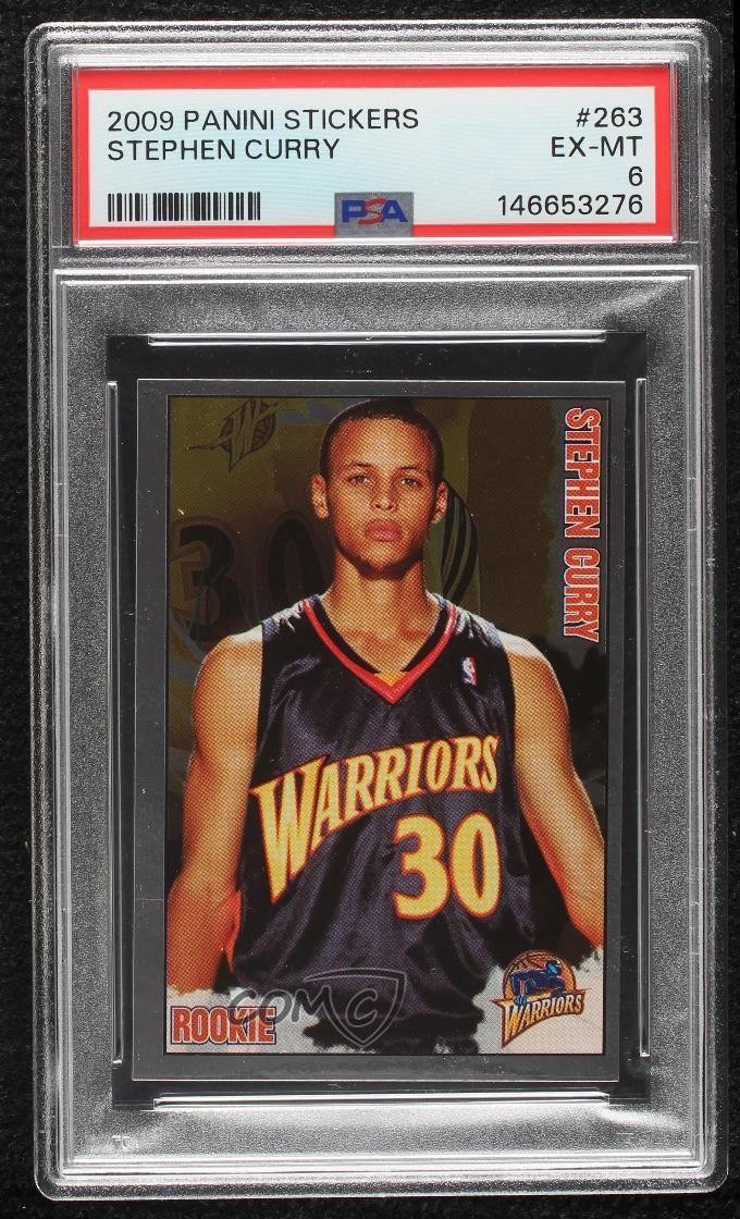 2009-10 Panini Album Stickers Stephen Curry #263 PSA 6 Rookie RC
