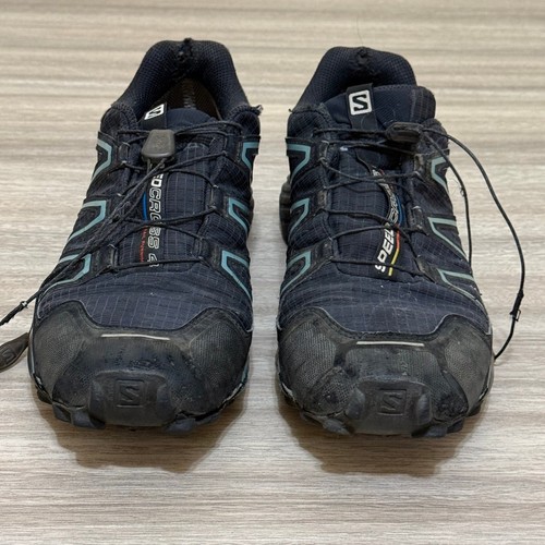 Salomon Sneakers Men 9 Black Speedcross 4 GTX Gore-Tex Trail Running READ - Picture 4 of 9