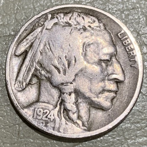 1924 Buffalo nickel nice original FINE+ condition coin with no issues