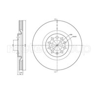 Metelli 2X Bremsscheibe Vorne Ø312 Mm BelüFtet FüR Vw Polo 9N_ 1.2 12V 1.4 16V