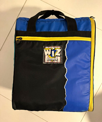 WIZ personal locker backpack vintage 90s blue black back pack vtg 19902