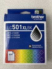 Brother Genuine LC501XLBK High Yield Black Ink Cartridge Ex 2029/03