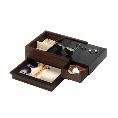 Umbra Stowit Jewelry Box - Modern Keepsake Storage Organizer with Hidden Compart