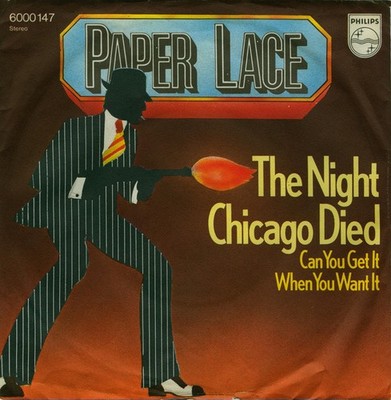 Paper Lace - The Night Chicago Died 7'' Single Vinyl Rock Pop Rock 03