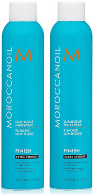 Moroccanoil Luminous Hairspray Finish Extra Strong 10 oz 2pc