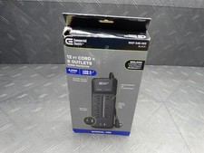 Commercial Electric 12ft Braided Cord 8-Outlet Surge Protector w/ 1 USB  USB-C