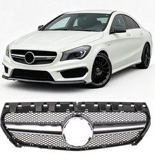 K&Uuml;HLERGRILL GRILL PASSEND F&Uuml;R MERCEDES CLA C117 A117 W117 13-16 GL&Auml;ZEND CHROM
