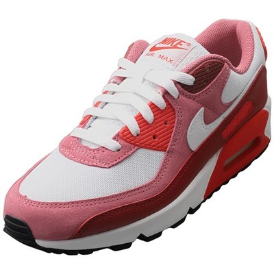 Nike Air Max 90 Mens Fashion Sneakers in Peony White Crimson - 13 US
