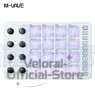 M-VAVE SMC-PAD LaunchPad  USB-C and portable design Wireless MIDI Controller