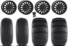 System 3 SB-8 Bdlk 15" Wheels Bk 33" SandSlinger Tires RZR Turbo R & Pro R