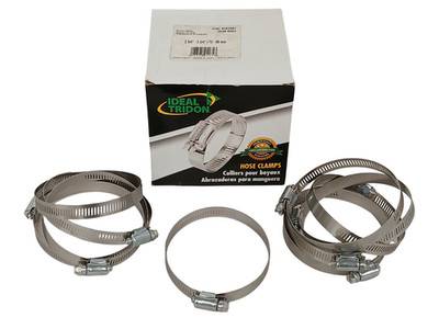 10PK IDEAL TRIDON Hose Clamp 2 3/4''-3 3/4'' (70-95mm) Adjustable Clamps 5252061