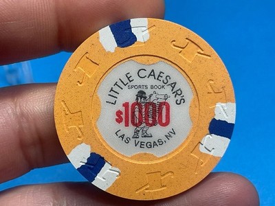 $1000  -LITTLE CAESAR S   LAS  VEGAS  NEVADA CASINO CHIP excellent cond Z 5109