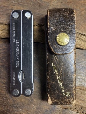 October 1995 Leatherman PST Multi-Tool Stainless, Tool VG Cond. Sheath Good Cond