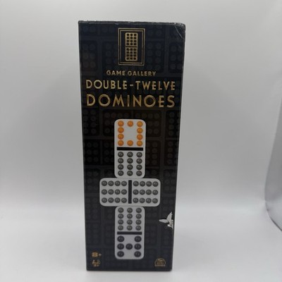 Game Gallery Double Twelve Dominoes Set 91 Color Dot Tiles Spin Master New