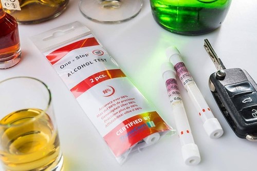 4pcs Disposable Alcohol Breathalyser Breath Tester, UK & EU Wide Certified Test