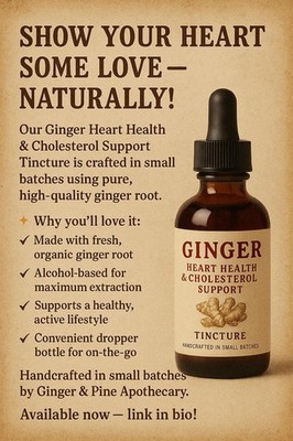 Ginger Tincture | Organic Ginger Root Extract | Herbal Wellness & Vitality Suppo