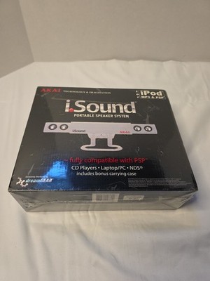 Akai Dreamgear iSound Portable Speaker System For IPod Mp3 Psp Brand New Sealed 