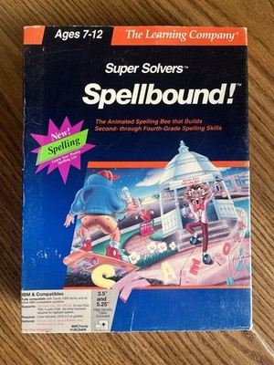 Super Solvers Spellbound IBM & Compatibles Floppy Disks 1991 The Learning Compan