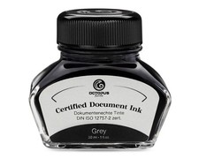 Document Ink grey, dokumentenechte Tinte, DIN ISO 12757-2 zertifiziert, 30 ml