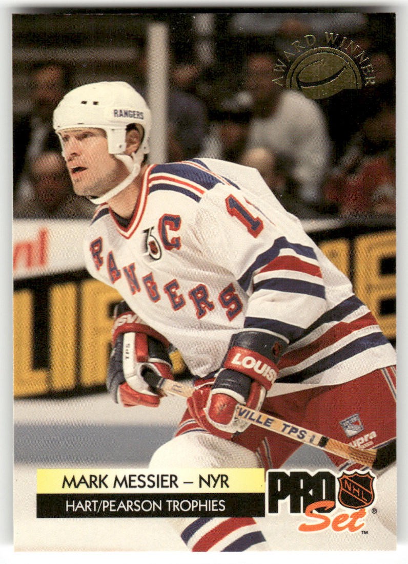 1992-93 Pro Set #CC1 Mark Messier Award Winners New York Rangers HOF