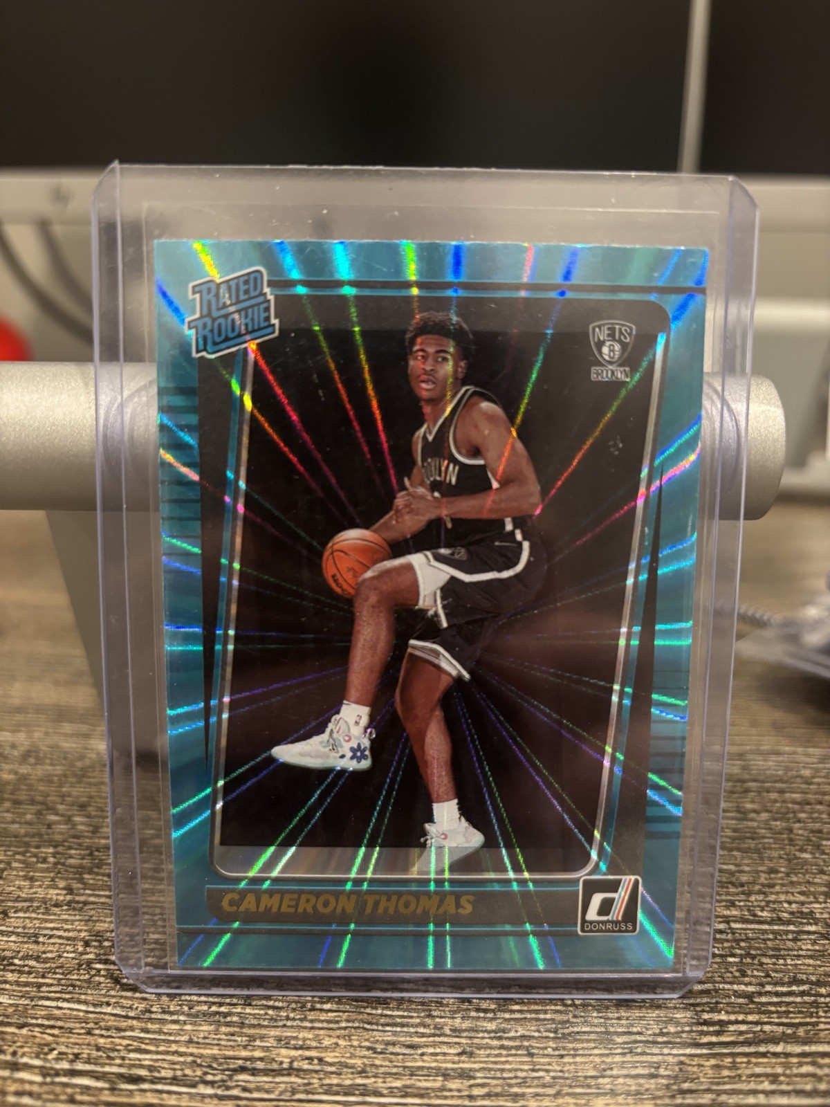 2021 Cameron Thomas Teal Laser 203 Panini Donruss - Mint - Or Best Offer