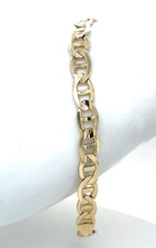 10K Yellow Gold Mariner Anchor 6mm Wide Bracelet 8 1/4 - 9.8 Grams