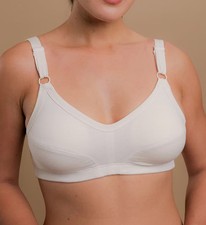 Cottonique W12215 Latex Free Organic Cotton Slimfit Pullover Bra