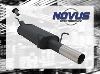 NOVUS Sportauspuff Gruppe N ESD 1x 76mm RL-Design für Opel Astra G Coupe + Cabri