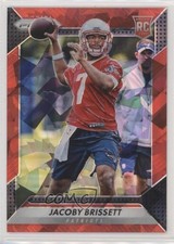2016 Panini Prizm Rookie Red Crystals Prizm 12/75 Jacoby Brissett #292 kf4