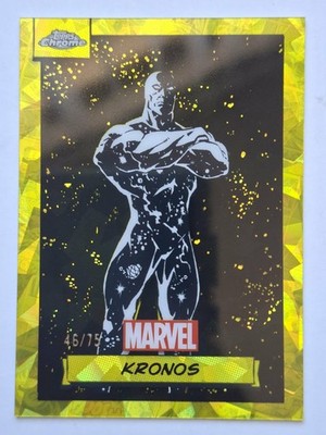 KRONOS 2024 Topps Chrome Sapphire Marvel #146 Yellow Refractor Ser# 46/75