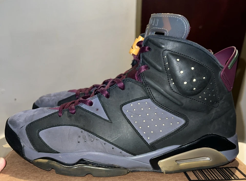 Jordan 6 Retro Burdeos Septiembre 2021 Talla 14 Hombre Usado Sin Caja Original Foto 2 de 4