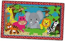 Kids and Baby Non Slip Area Rug for Home Learning or Classroom Carpet,
