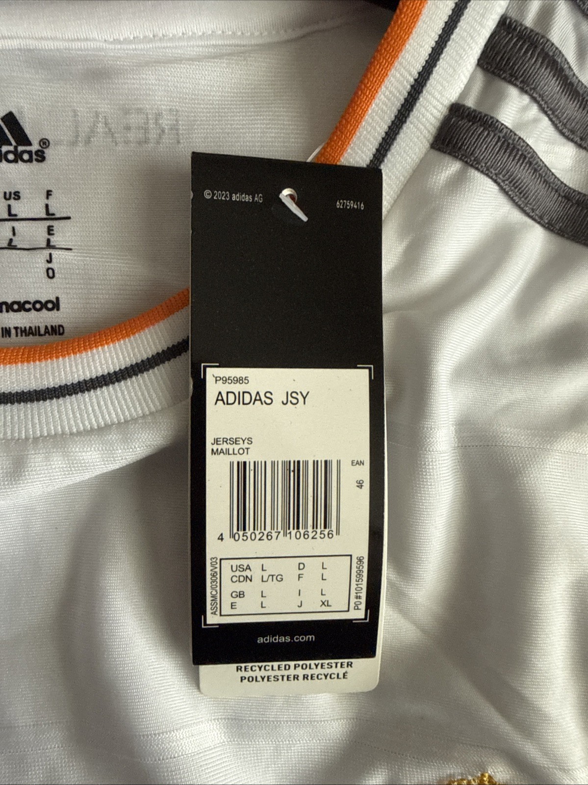 Men’s adidas Cristiano Ronaldo #7 Real Madrid 2013-14 Champions Jersey Sz L NWT thumbnail 5