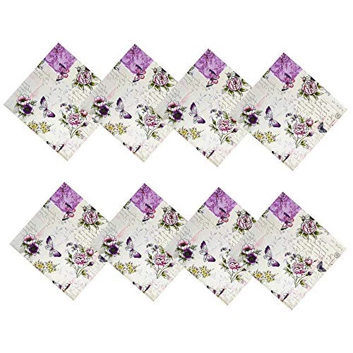  Servilletas de tela cuadradas vintage Blossoms, juego de 8 servilletas, juego de 8 servilletas Foto 2 de 4