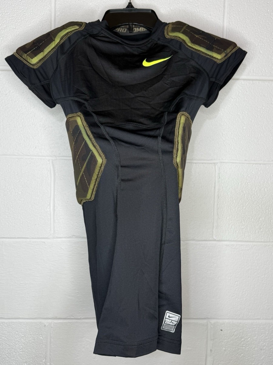 Nike Pro Combat Shirt Padded Football Mens Large Black/Camo