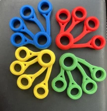 Silicone Hand & Finger Exerciser, Hand Grip Strength Trainer Resistance Bands