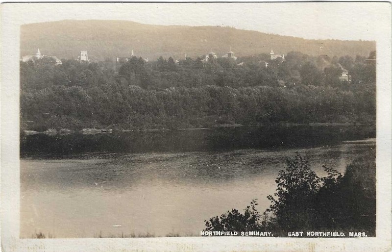 RPPC MASS Northfield Seminary REAL PHOTO PC c1907 East Northfield Massachusetts 