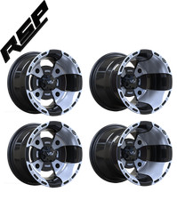 VBW Felgensatz Yamaha 10x8 LK156 / 10x10 LK115 schwarz/silber Quad Felgen