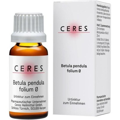 CERES Betula pendula folium Urtinktur 20 ml PZN 12724884