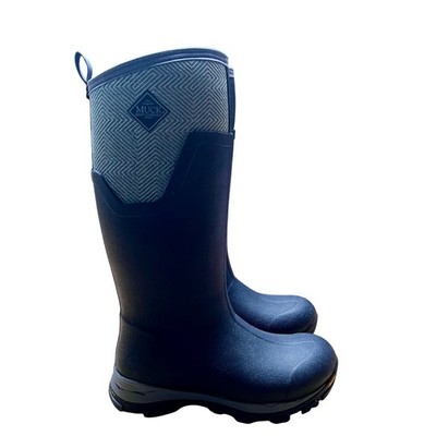 Muck Arctic Ice Tall Winter Boots Womens Black Grey Vibram Arctic Grip Shell