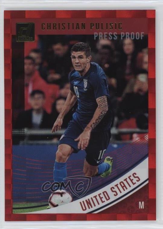 2018-19 Panini Donruss Press Proof Red Christian Pulisic #170 00e8
